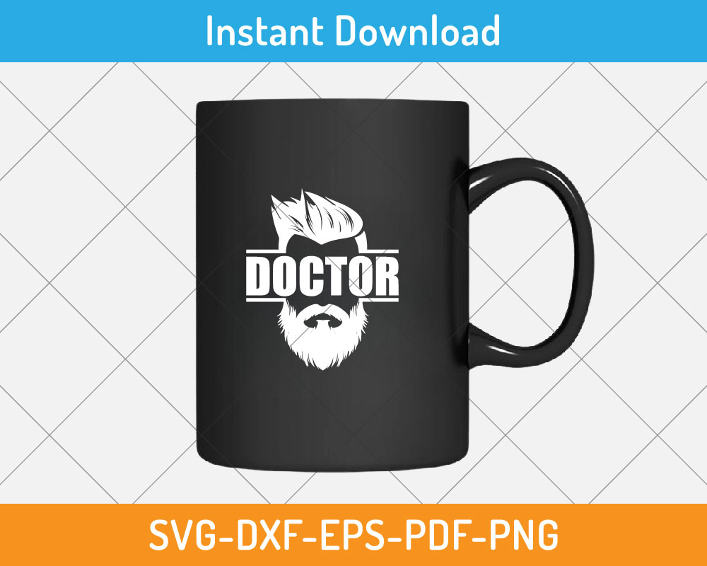 Doctor SVG Design – Professional Medical Career Digital Cutting File ...