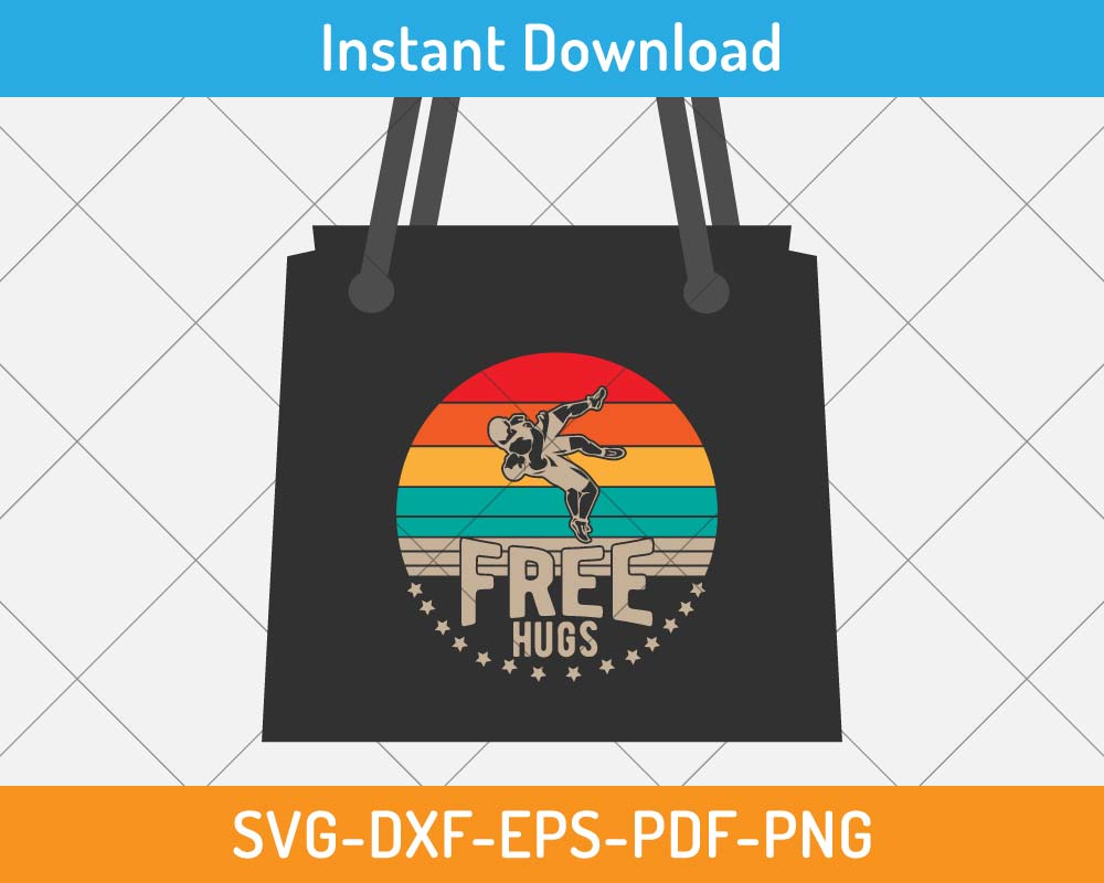 Free Hugs SVG Cute Quote Design Digital Cutting File for Shirts and ...