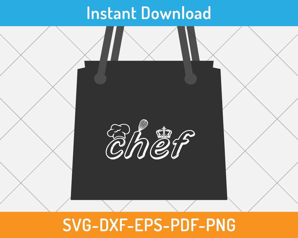 Chef SVG Print-ready Digital Cutting File for Cricut and Silhouette ...