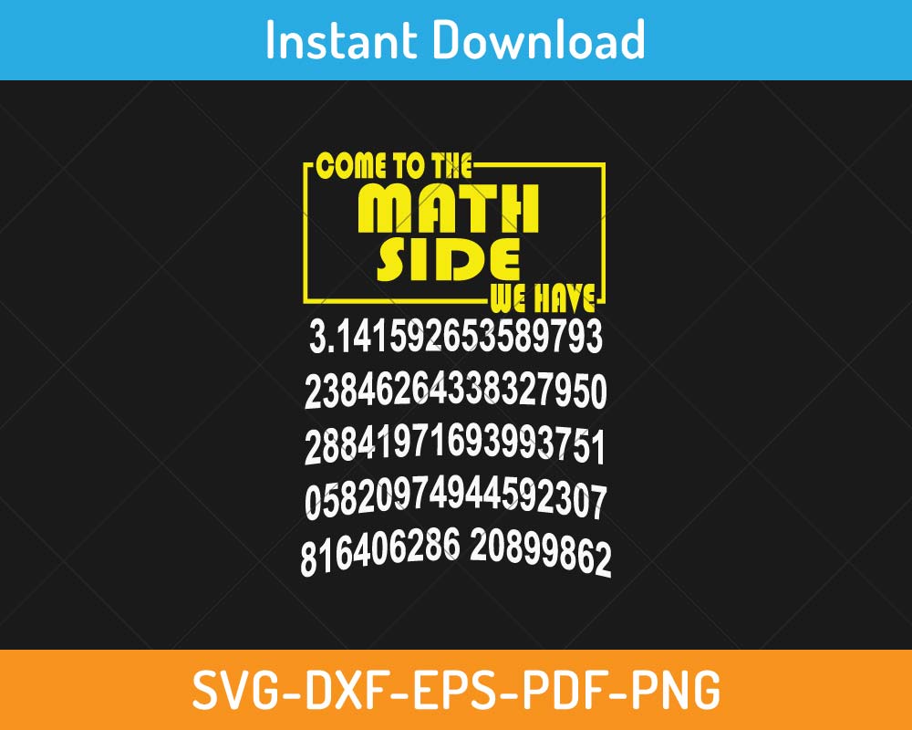 Come to the math side we have SVG Print-ready Digital Cutting File for ...