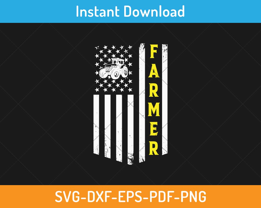 Farmer SVG Print-ready Digital Cutting File for Cricut and Silhouette ...